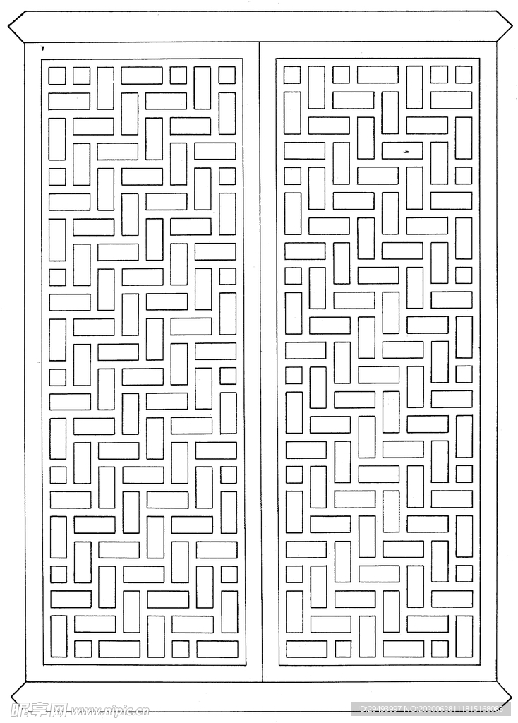 镂空花图案