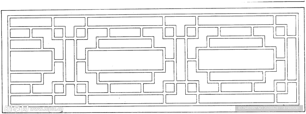 镂空花图案
