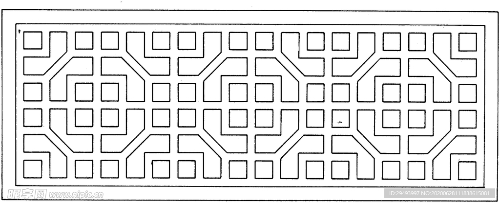 镂空花图案