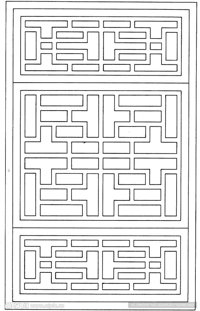 镂空花图案