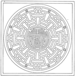 镂空花图案
