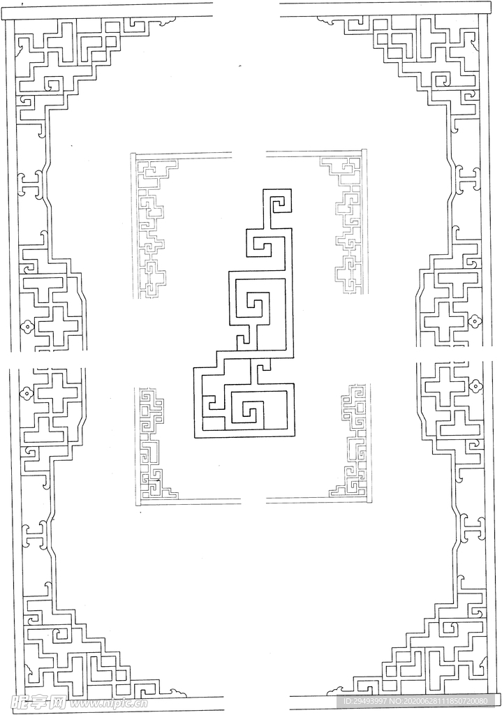 镂空花图案