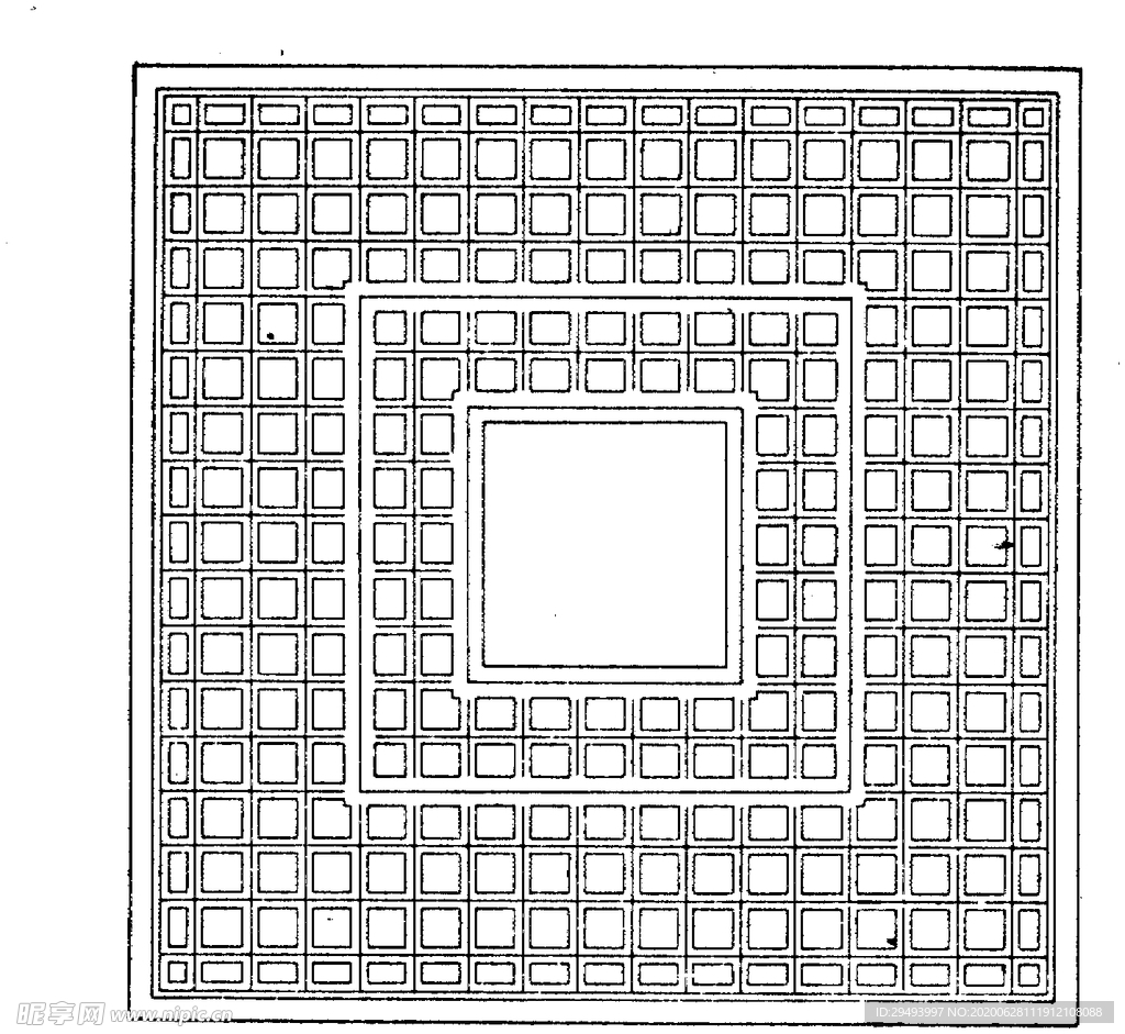 镂空花图案