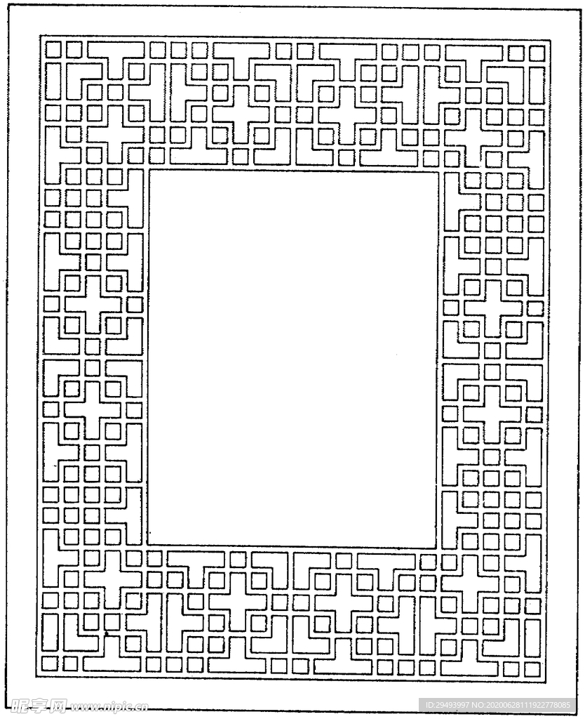 镂空花图案