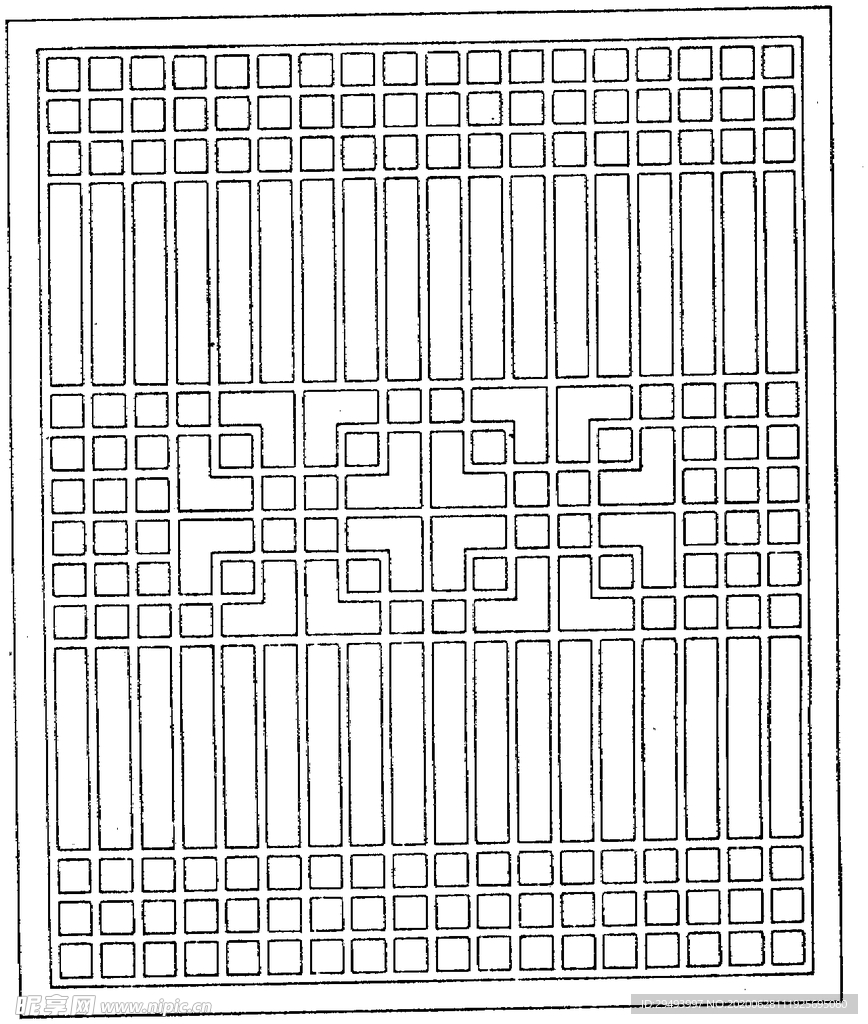 镂空花图案