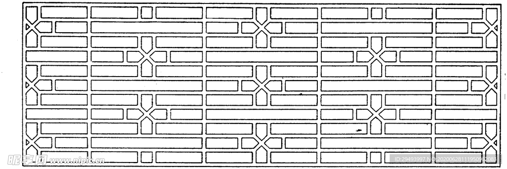 镂空花图案