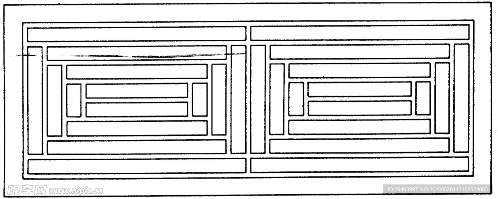镂空花图案
