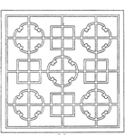 镂空花图案