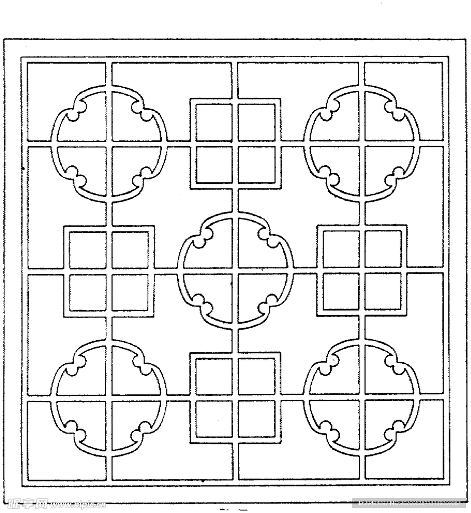 镂空花图案