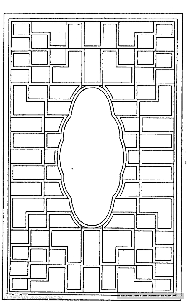 镂空花图案