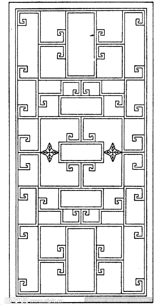 镂空花图案