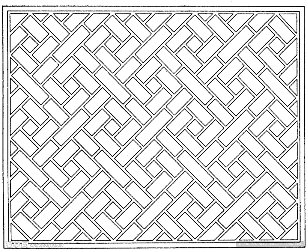 镂空花图案
