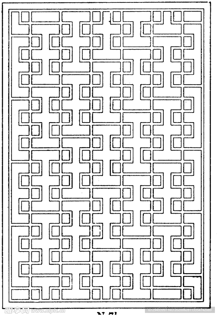 镂空花图案