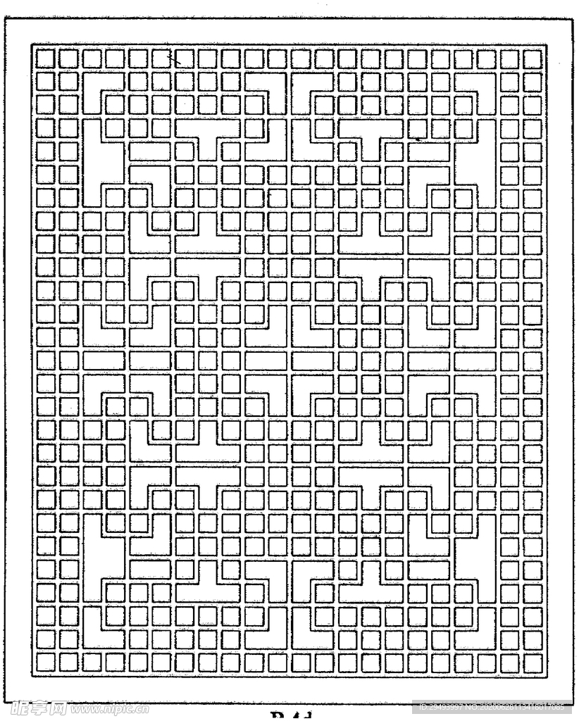 镂空花图案