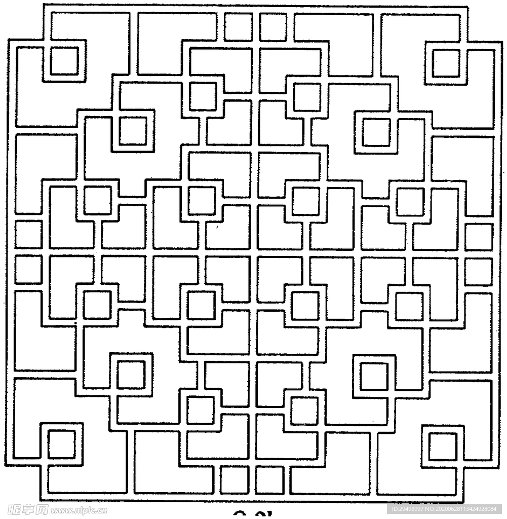 镂空花图案