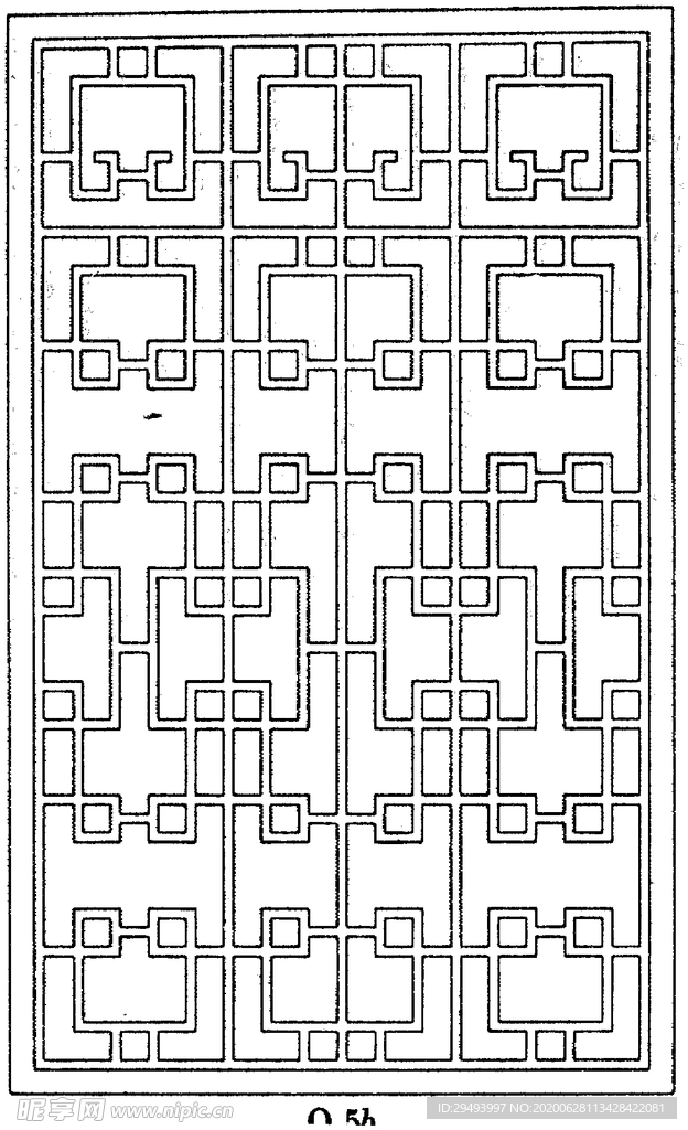 镂空花图案
