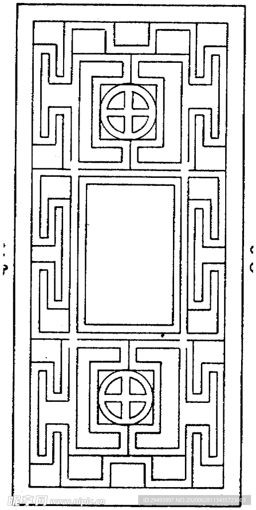 镂空花图案