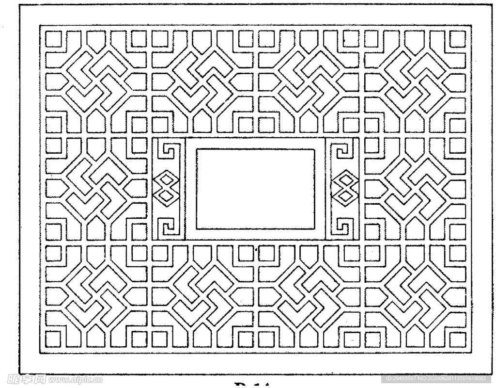 镂空花图案