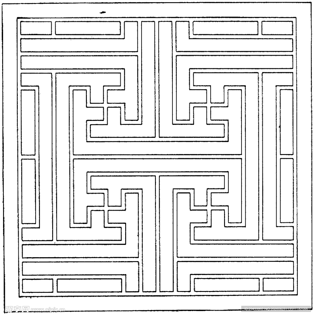 镂空花图案