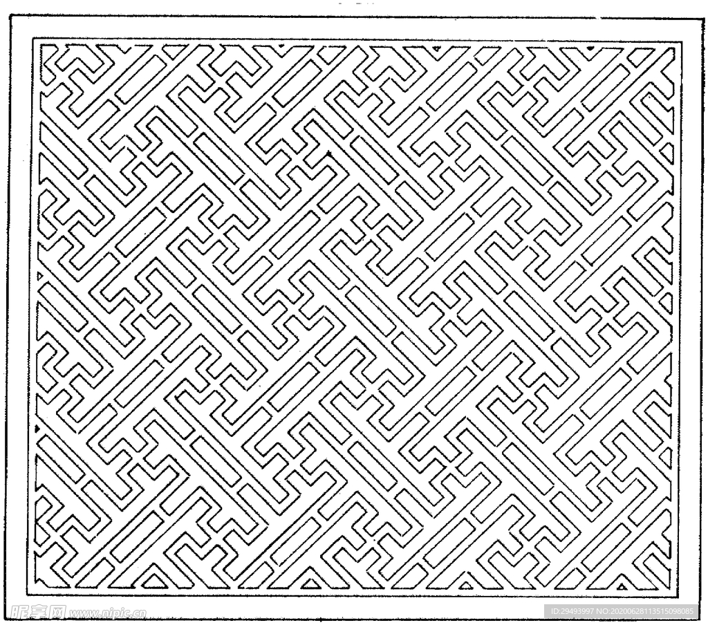 镂空花图案