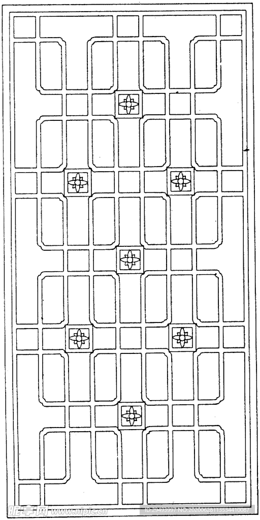 镂空花图案