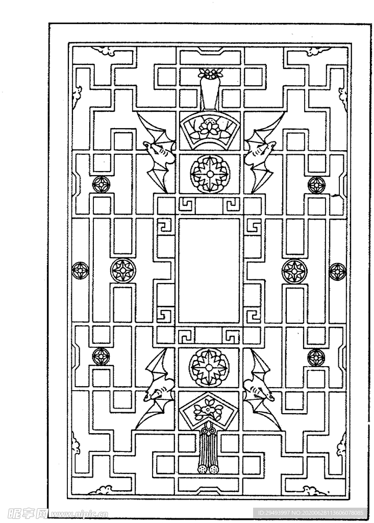 镂空花图案
