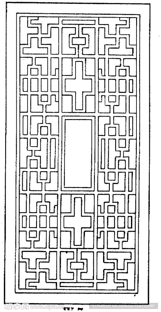 镂空花图案
