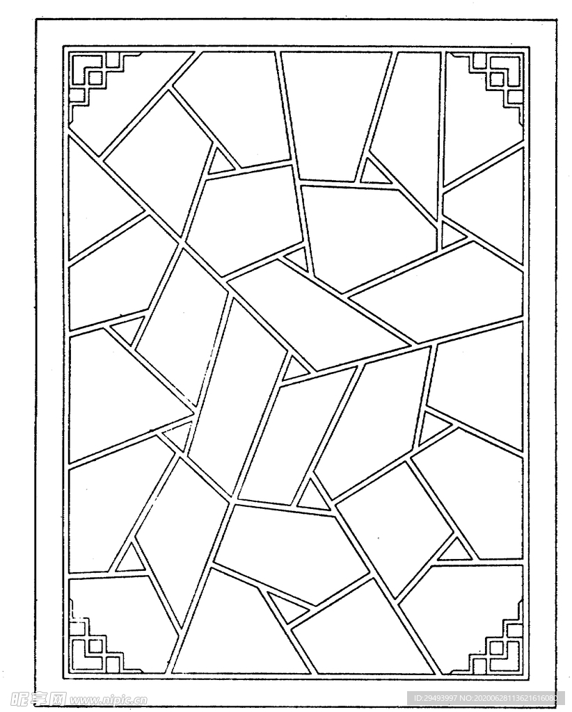 镂空花图案
