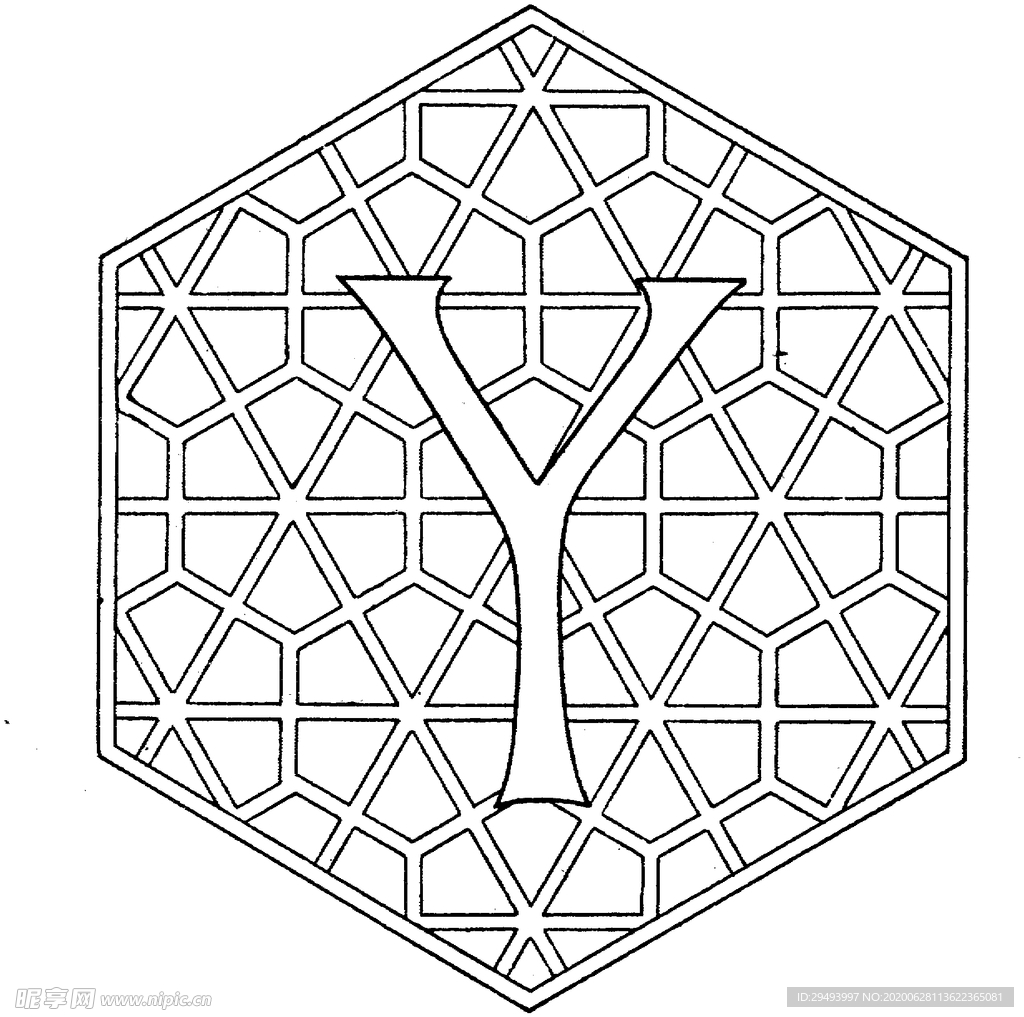 镂空花图案
