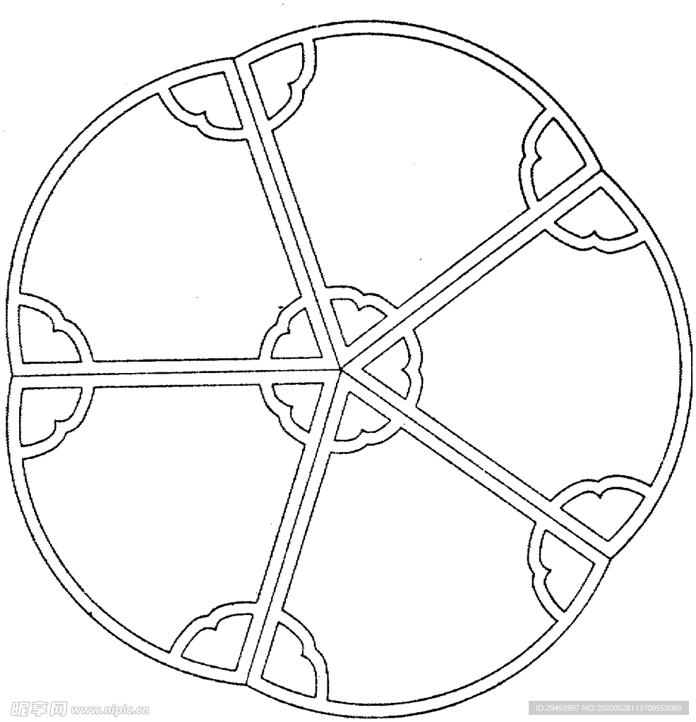 镂空花图案