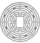 镂空花图案
