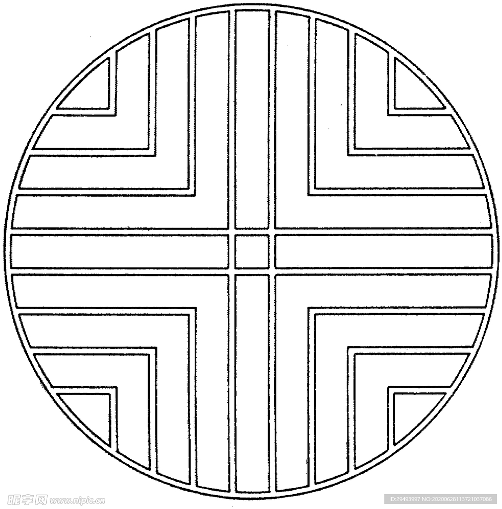 镂空花图案