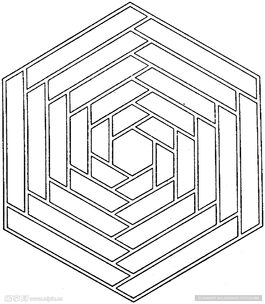 镂空花图案