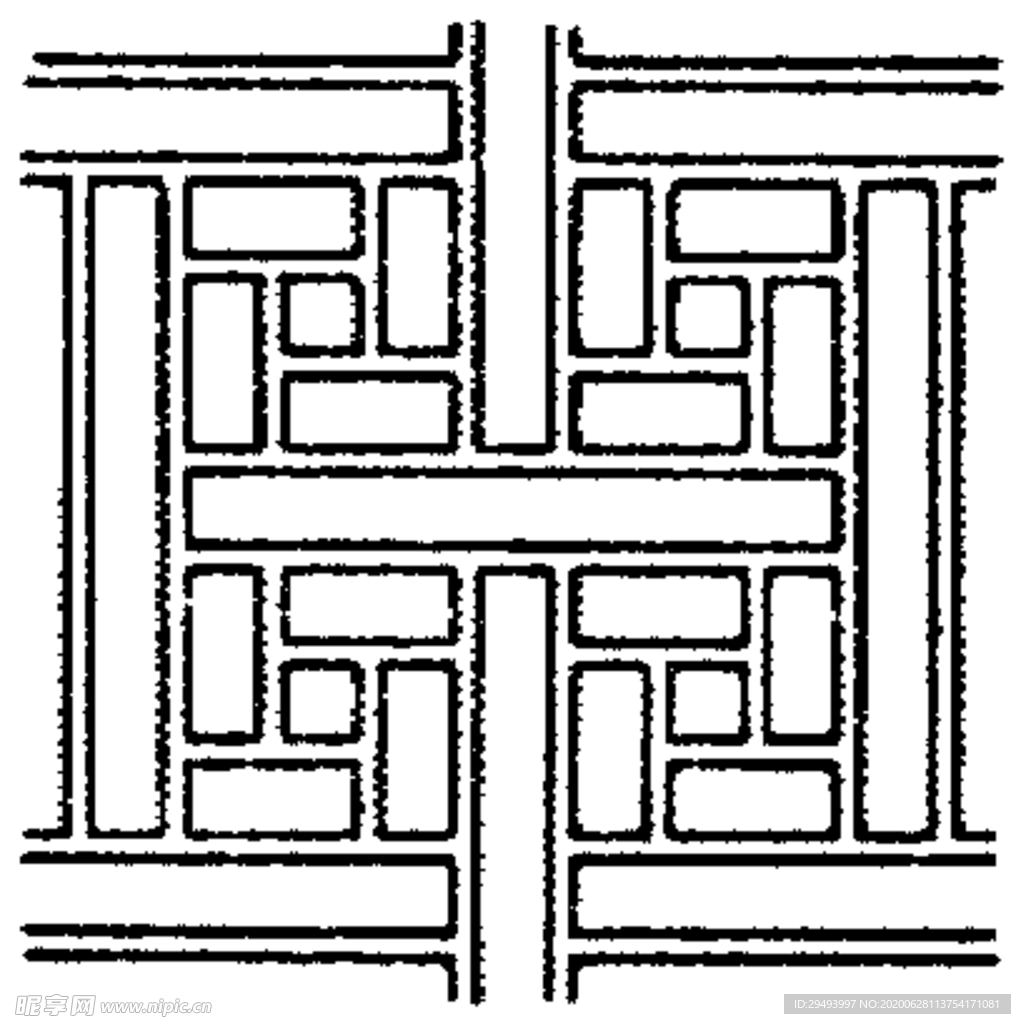 镂空花图案