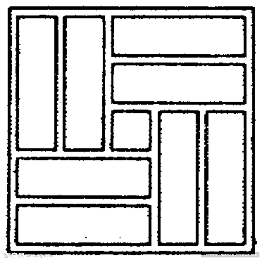 镂空花图案