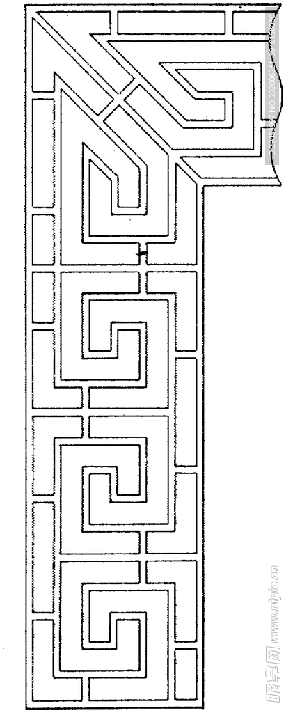 镂空花图案