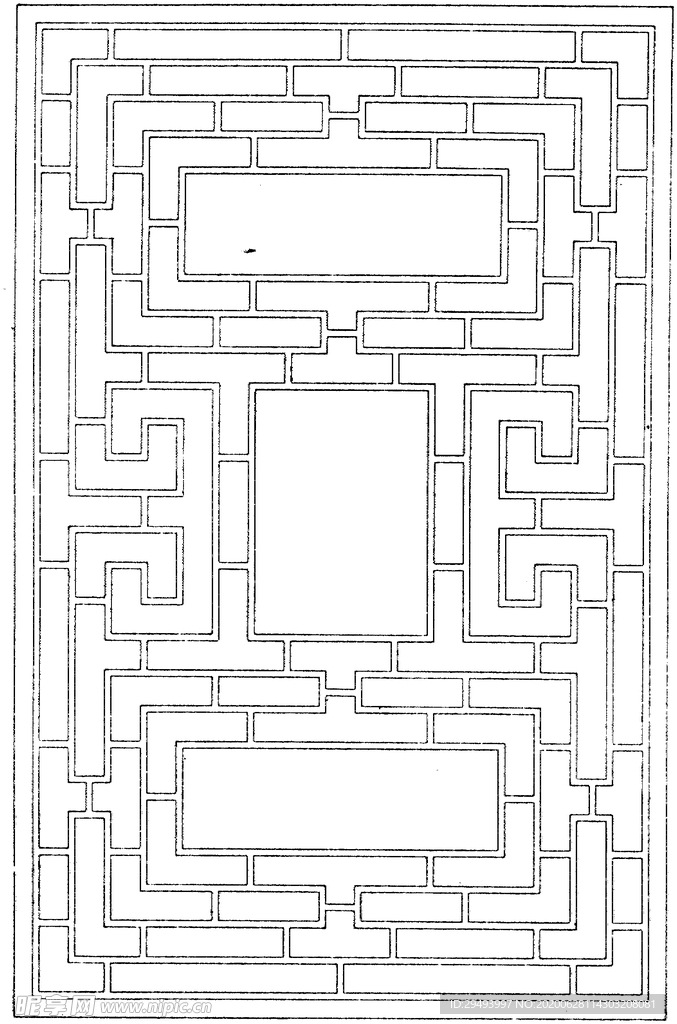 镂空花图案