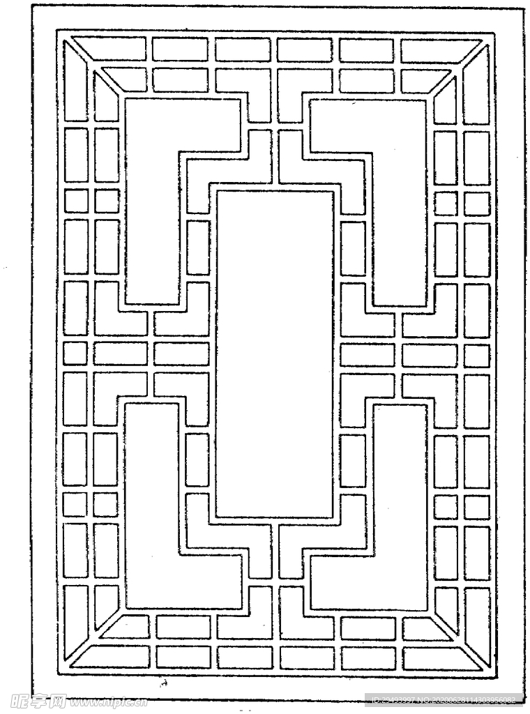 镂空花图案
