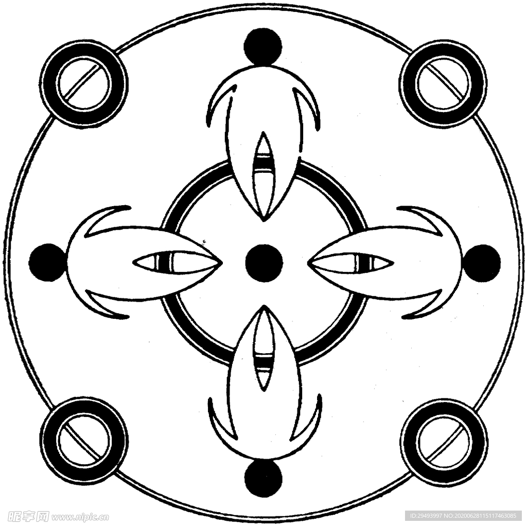 镂空花图案
