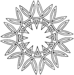 镂空花图案