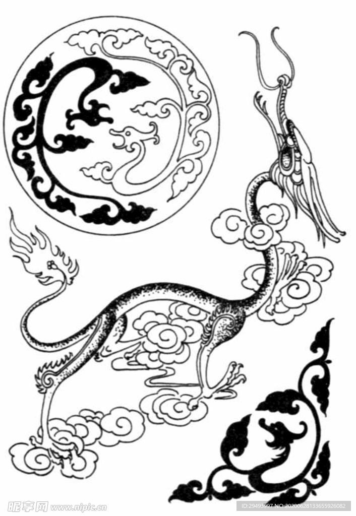 中式花边图案
