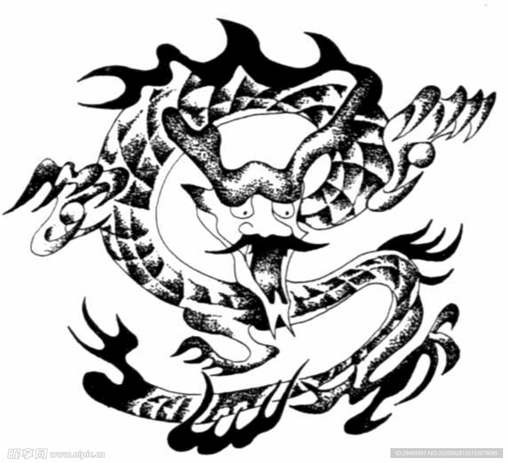 中式花边图案