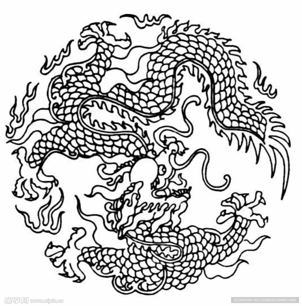 中式花边图案