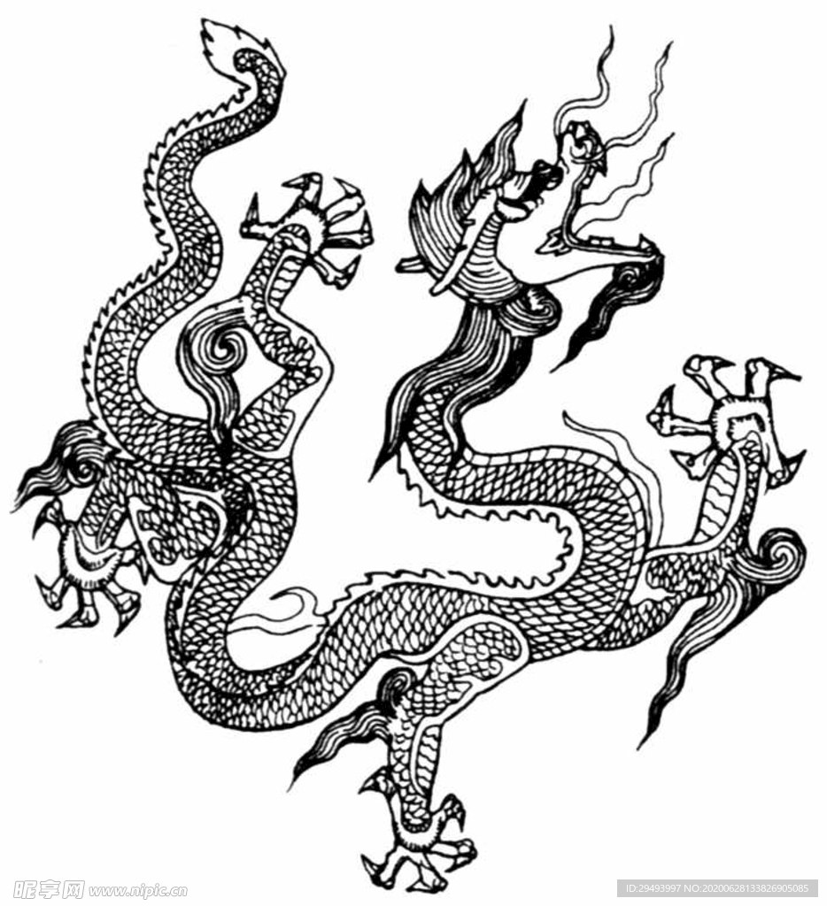 中式花边图案