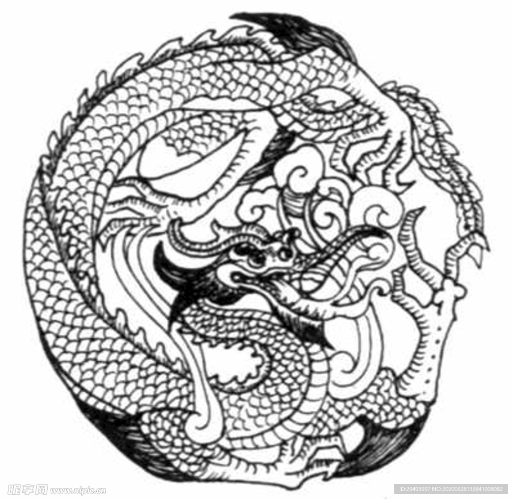 中式花边图案