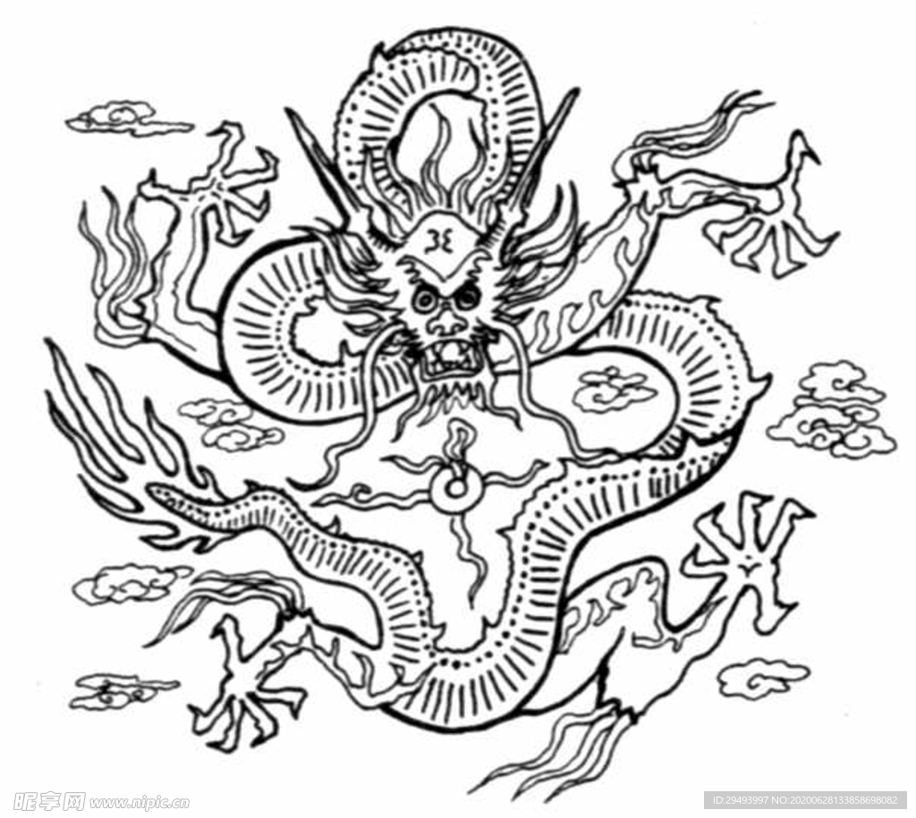 中式花边图案