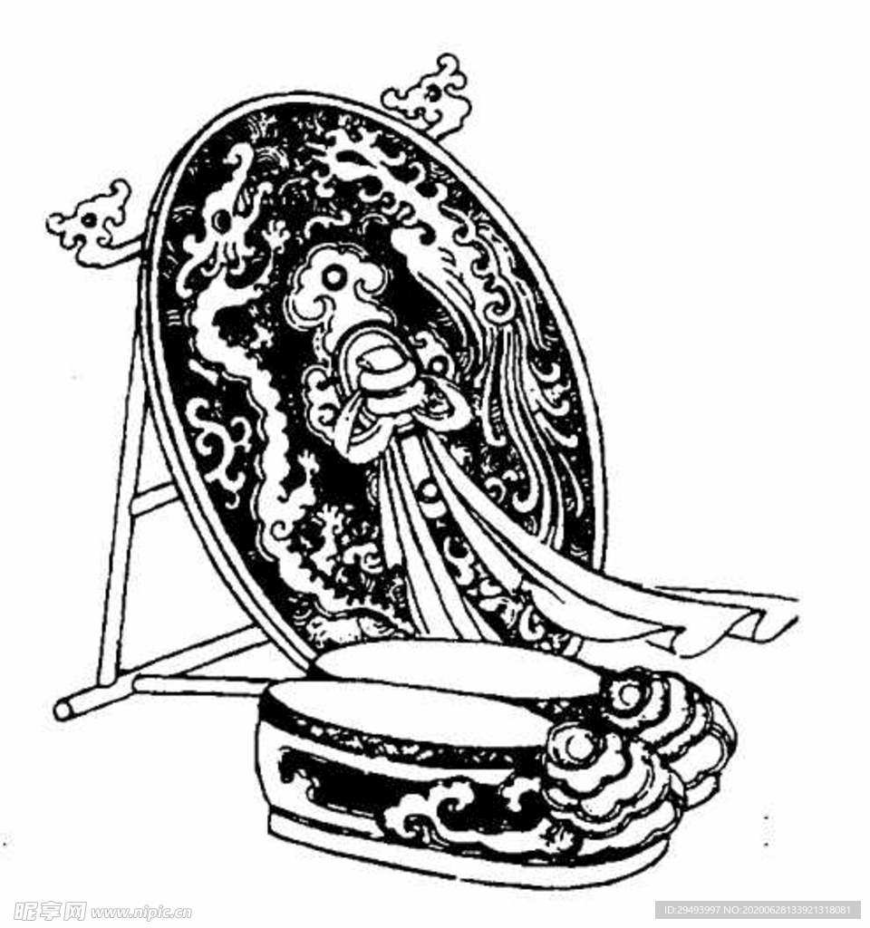 中式花边图案