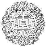 中式花边图案