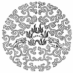 中式花边图案