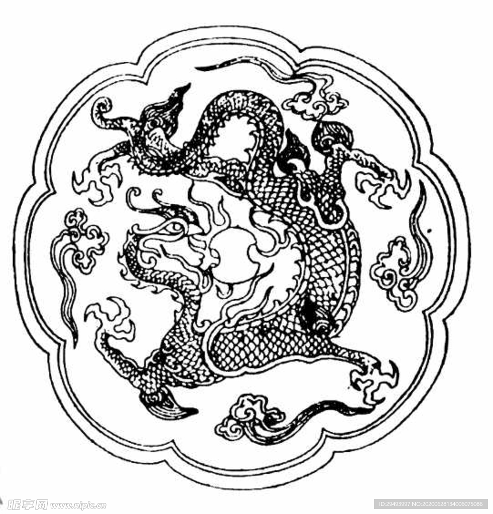 镂空花图案